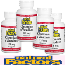 내추럴팩터스 크로뮴 유전자변형성분무함유 크롬 125mcg 바나듐 25mcg [90정*4병]