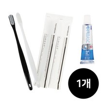 일회용 고급형 칫솔 치약 세트, 1개