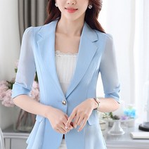 SAMARA 쉬폰 여름 루즈핏 여성 자켓 하객룩 데일리 LYAH