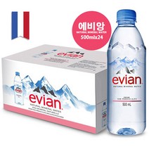 에비앙 생수 EVIAN WATER (ESSENCE) [500mlx24], 24개, 500ml