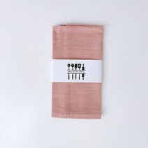 린넨 냅킨 9color 디너 테이블 플레이트 냅킨 4p, 4. 핑크