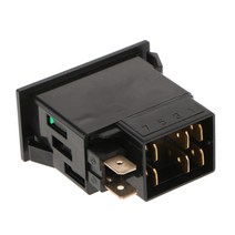 화물차 굴삭기 dc12v-24v 6pin onoff 로커 스위치(트럭 차량용 빨간불호환, 없음