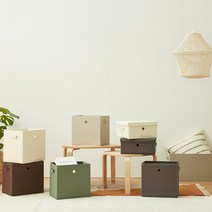 [한샘] 샘 폴리 수납정리 바스켓(10종택1), 대_그레이