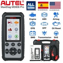 Car Repair Tools 자동차 코드 리더기 스캔 툴 차량 진단 수리 Autel MD806 Pro 모든 시스템 자동 진단 도구 코드 리더 스캐너 전체 시스템이 EPB, 협력사, 그리스 어
