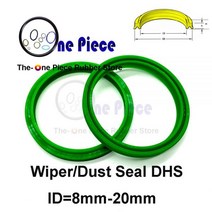 오링 5PCS DHS 와이퍼 씰 ID = 8-20mm 더스트 링 더블 립 유압 실 부품 산업 폴리 우레탄 (PU) 고무 스크레이퍼 링582097, 9x14x3.5x5