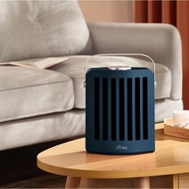 아이프리 탁상용 미니 저소음 회전 전기 온풍기, 네이비, MOS-1100HS