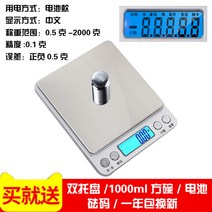 해외 정교한 미니 홈피 전자 저울 0.01g 주방 저울-82541, 07.중국어 2kg/0.1 받침접시