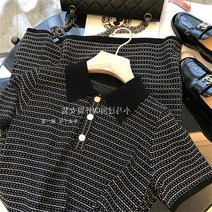 카라넥 새는 것을 줍다 전문점 철회함 마름질 여성의류 샤오샹 혼방 기하학무니 자카드 반팔원피스 4761016107