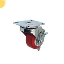 국산 구르마 바퀴 1.5인치(37mm) 저소음 카트바퀴 우레탄 1.5호 브레이크형