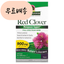 (아이허브) Natures Answer (네이처스 앤서) 붉은 토끼풀 450 m.g 배지 개 90 빠른직구, 1개