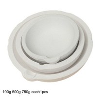 100g-10000g 고온 석영 실리카 용융 도가니 접시 그릇 냄비 주조 금은 금속 보석 용기, 11 set of 3pcs