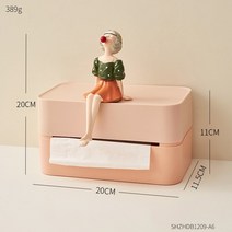 북유럽 가정 장식 조직 상자 거품 소녀 동상 냅킨 홀더 조직 홀더 사무실 주방 스토리지 조직 홈 스토리지, C6