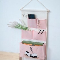 어반30 다용도 벽걸이 수납 포켓 거실 원단 벽면 파우치, 블루스트라이프