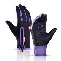 스키장갑 Outdoor Cycling Waterproof Fishing Man Gloves Sport Touchscreen Women Ski Army Windproof Non-Sl, [02] M, [06] Purple