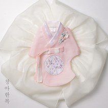 연하견분홍당의 날개치마/민트치마