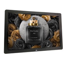 디지털액자 전자액자 전자앨범 USB SD 슬롯 디지털 사진 프레임 비디오 재생 루프 17 인치, 01 Black_04 AU 플러그