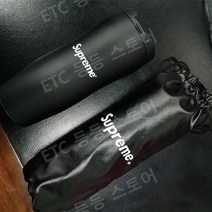 슈프림 보온 보냉 텀블러 보온병 레드 블랙, 블랙 Supreme 보온병 + 블렉 세트상품