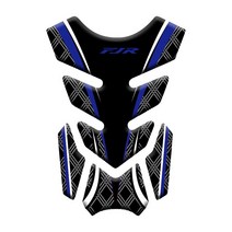 야마하 fjr 1300 1200 fjr1300 a as abs 용 3d 카본 룩 오토바이 탱크 패드 프로텍터 데칼 스티커 케이스, 4 블루, 1개