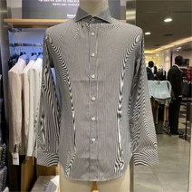 킨록by킨록앤더슨 NC12 S/S GY 잔스트라이프 드레스 핏 셔츠 FVD74