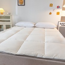 목화솜침대패드 순면100% 코튼 심플 무지 목화솜 요매트 토퍼, 천연코튼