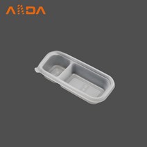 AJ-PP 2칸 반찬용기 100개 / 뚜껑불포함