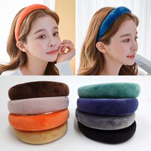 미스21 다이버 벨벳 와이드 헤어밴드 머리띠 (hb1313)