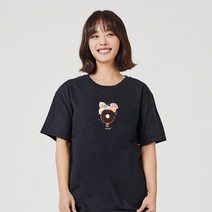 키밍 도넛 청바지코디 기본여름반팔티 귀여운티셔츠