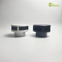 국산 평평한 방풍형 후드캡 100 125 150파이, 100파이, 화이트, 1개