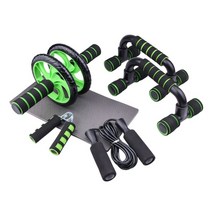 헬스 ab 파워 휠 롤러 머신 푸쉬 업 바 스탠드 운동 랙 운동 집 체육관 피트니스, 노란색