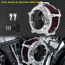 오토바이 공기 청정기 흡입 필터 크롬 할리 Sportster XL48 Dyna FXDLS 여행 일렉트라로드 글라이드 Softail FLSTNSE, A Air Filters2