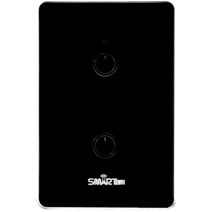 스마트빌 IoT WIfi 2구 스위치 고출력(1 700W) SLB02, 블랙, 1개
