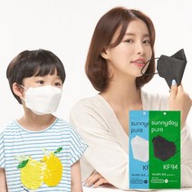써니데이 퓨로 KF94 황사방역 대형/소형 화이트 마스크 100매 숨쉬기편한, 대형