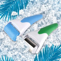 그릿 페이스 쿨러 아이스롤러 쿨링스틱 마사지기, 그린 냉매형