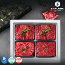 [냉장]완주한우 1+등급 정육2호 선물세트(국 불 산) 1.6kg, 단품