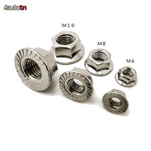 오토티엔 304 스테인리스 플랜지 너트 스텐너트 볼트 나사 육각볼트 M6 M8 M10, 1개
