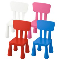 이케아 MAMMUT 맘무트 어린이 의자 실내외겸용 블루