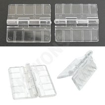 아크릴 경첩 무타공 플라스틱 소형 미니 90도 경칩 힌지 중 작은경첩, 1개