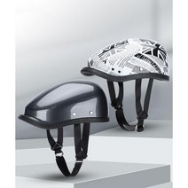 일본 복고풍 소두핏 패션 베레모 반모 헬멧, H+ 페이스 마스크 + 선글라스