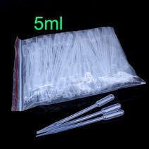 파이펫 스포이드 실험 도구 50 1000pcs 5ml 일회용 플라스틱 졸업 투명 파스퇴르 실험실 실험 도구, 400개