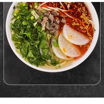 멜라민 식기 국수 그릇 라면 마라탕 칼국수 면기, 살구 능직 그릇 5인치 두께