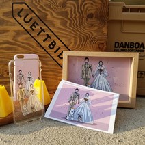 일러스트초상화 커플 반려견 가족 그림선물 셀프청첩장 퇴직 효도선물 액자 핸드폰케이스, 카드케이스