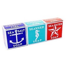 Swedish Dream 3 Pack Mix Set (Sea Salt + Seaweed + Sea Aster) Soap Bar 4 oz USA null, 1, Off-White