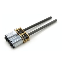 소형 전기 팬 가이드 모터 1pcs 마이크로 감속 기어 모터 리드 스크류가있는 6V 12V DC GA12-N20- M4 x 55, 20 1200_01 3 볼트