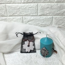 [시리 플라워 & 캔들] 꽃잎 벚꽃 석고 방향제 [레몬라임향], 방향제+망주머니