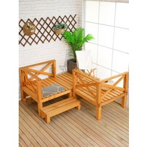 조립식 평상 야외 벤치 실내 데크 옥상정자 시골집, 길이 90x 너비 90x 높이 20cm