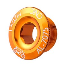 크랭크 커버 스크류 캡 M15 M18 M20 MTB 알루미늄 합금 세트 로드 자전거 피팅 사이클링 부품 10 가지 색상, [01] M15, [09] 주황색