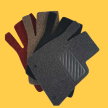 원솜 코일 자동차 카 발판매트, 2)운전석+조수석+뒷좌석, 확장형(브라운)