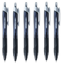 유니볼 제트스트림 볼펜 6개 SXN-150-38, 0.38mm 6개(흑6)