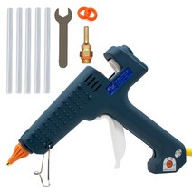 글루 건 소형 미니 산업용 핫 멜트 글루 건 200W 250W 온도 조절 가능 11mm 스틱 포함 전문, 01 green_01 250W_04 AU