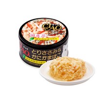 이나바 챠오 화이티캔 85g 고양이간식, 닭가슴살&게맛살, 24개